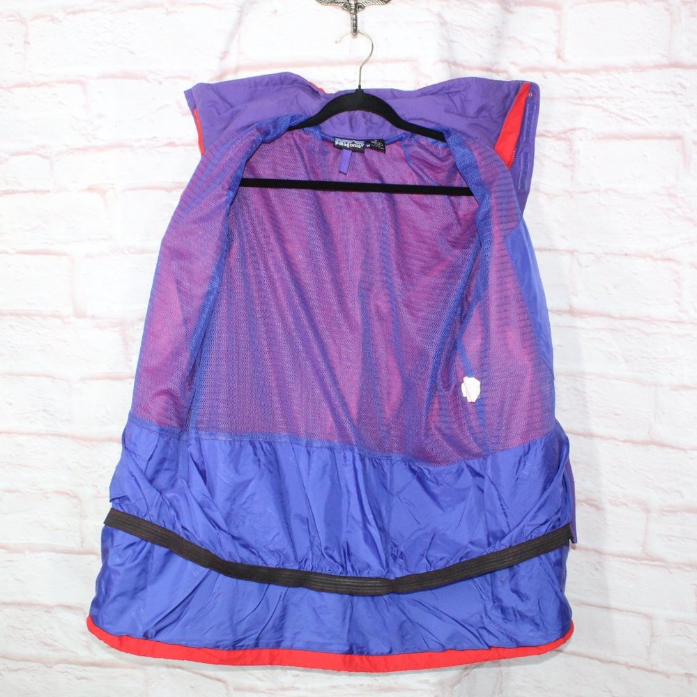 Patagonia Red Nylon Blend Lined Full Zip Windbreaker Hiking Jacket Size M - Picture 7 of 10
